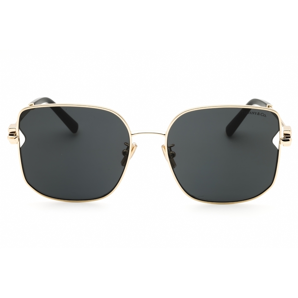 Tiffany & Co TF3105D Sunglasses Pale Gold Metal Rectangle - Picture 2 of 3